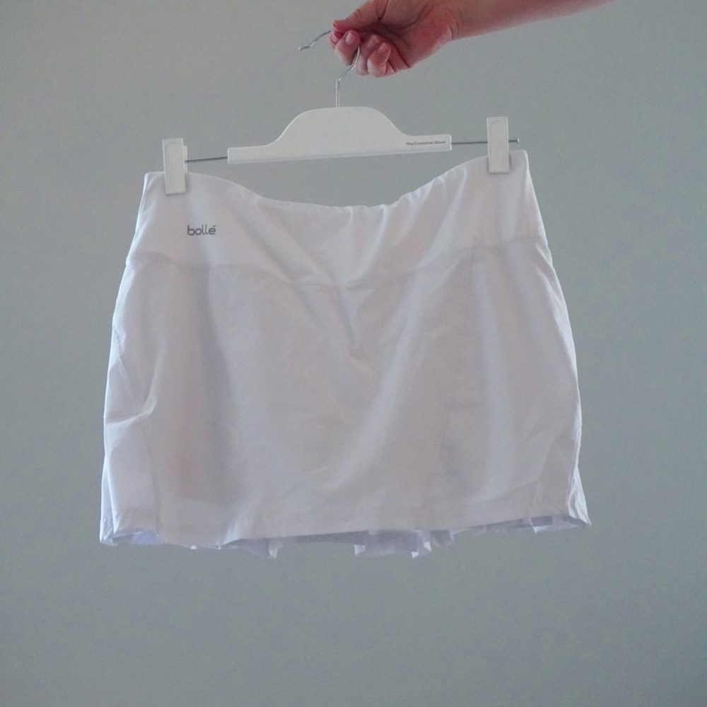 Bolle White Mini Tennis Skirt - Size Large